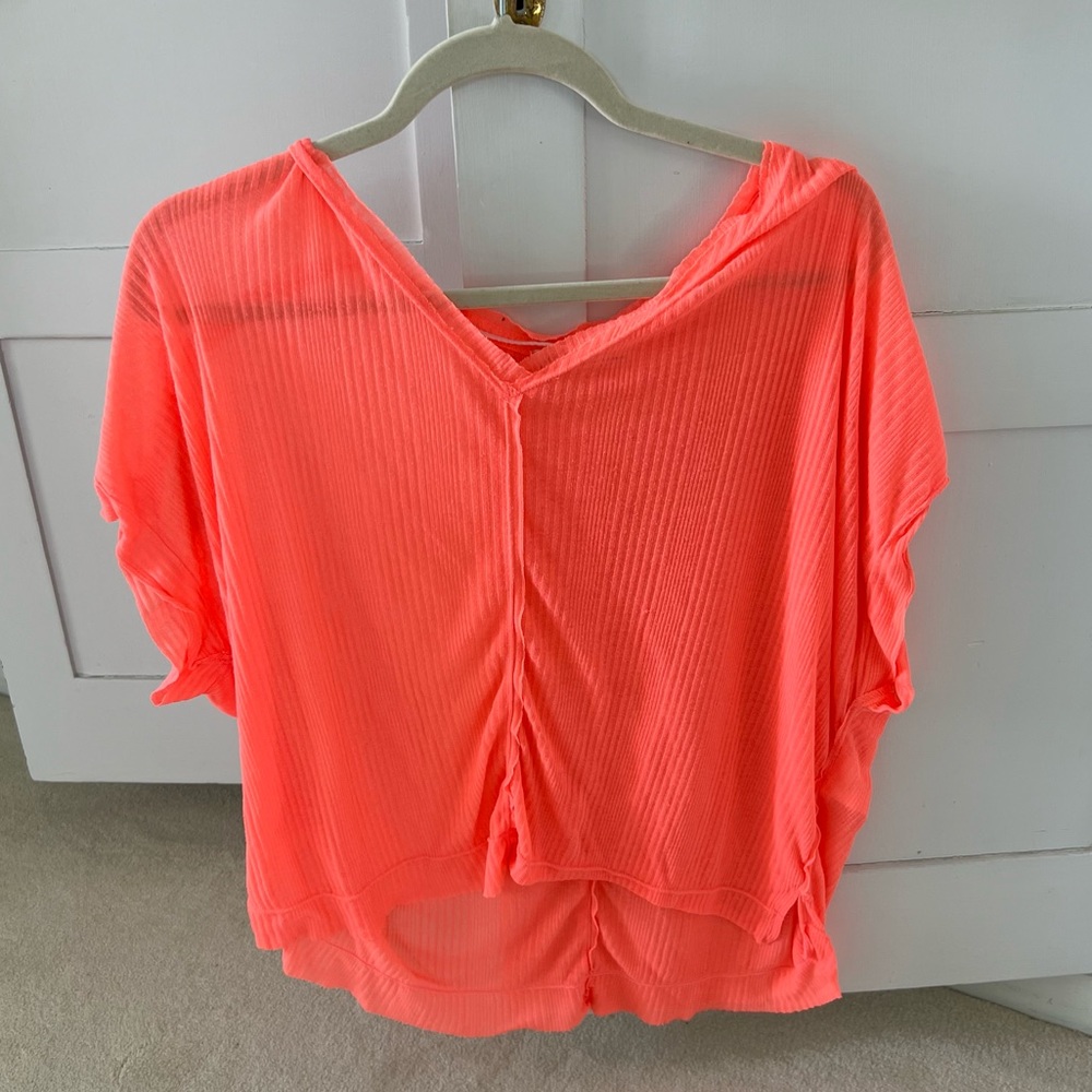 Free People Linen Tee/Swim Cover